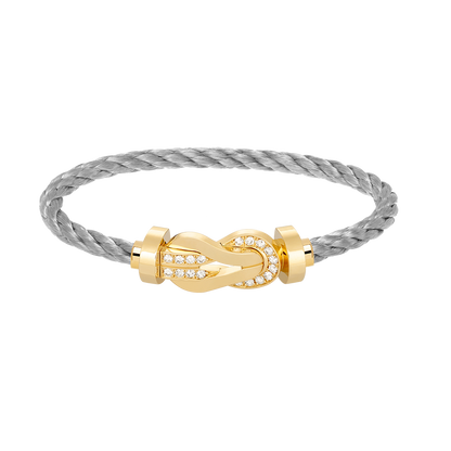 [Baslove]CHANCE GROSSES 8-FACH-SCHNALLE-HALBDIAMANT-ARMBAND GOLD