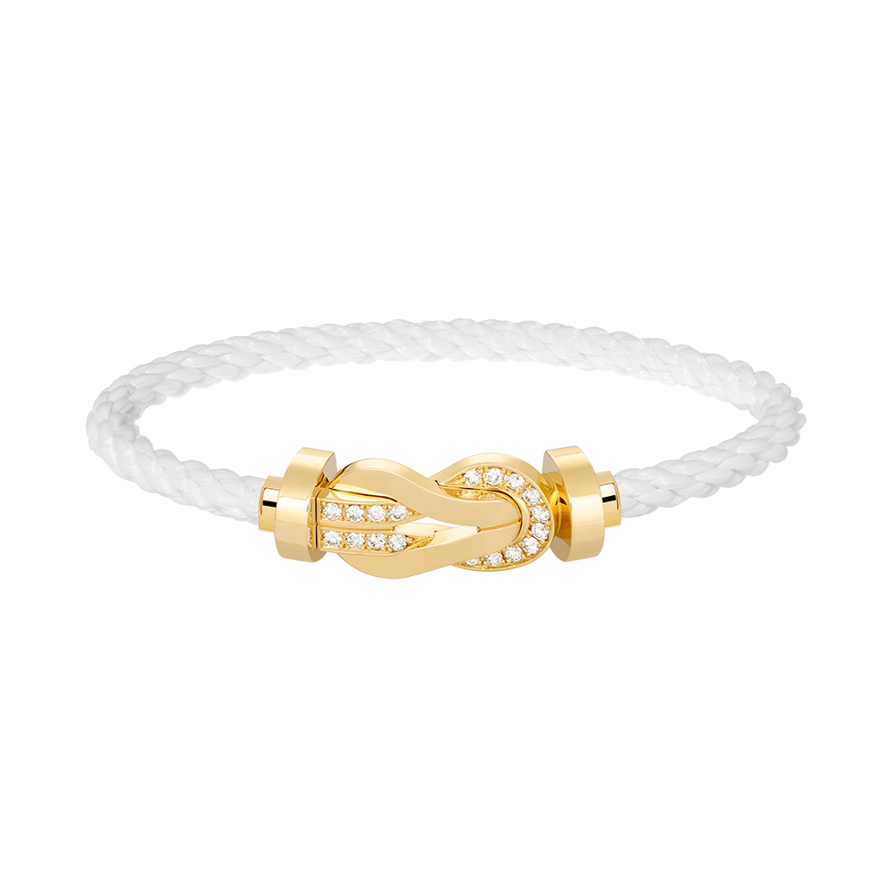 [Baslove]CHANCE GROSSES 8-FACH-SCHNALLE-HALBDIAMANT-ARMBAND GOLD