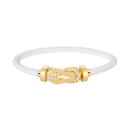 [Baslove]CHANCE GROSSES 8-FACH-SCHNALLE-HALBDIAMANT-ARMBAND GOLD