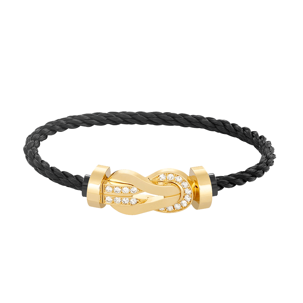 [Baslove]CHANCE GROSSES 8-FACH-SCHNALLE-HALBDIAMANT-ARMBAND GOLD