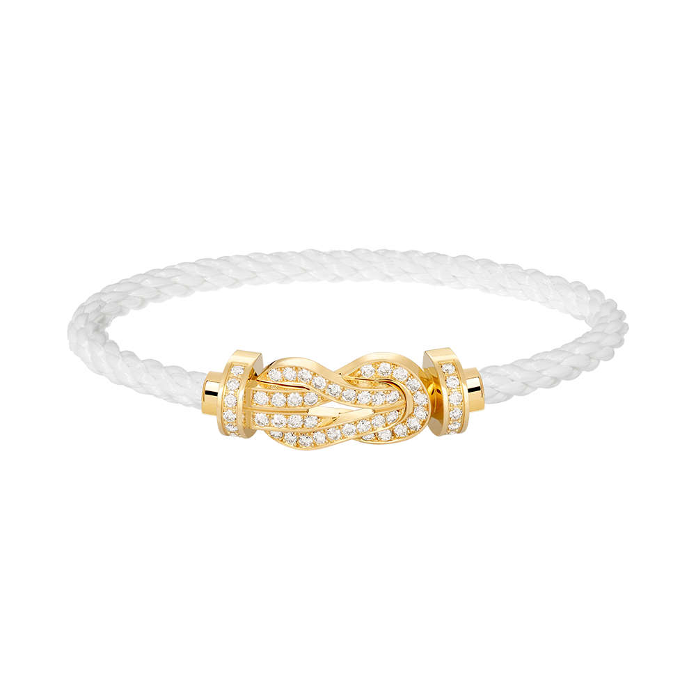 [Baslove]CHANCE GROSSES 8-FACH-ARMBAND MIT VOLLDIAMEN UND SCHNALLE GOLD