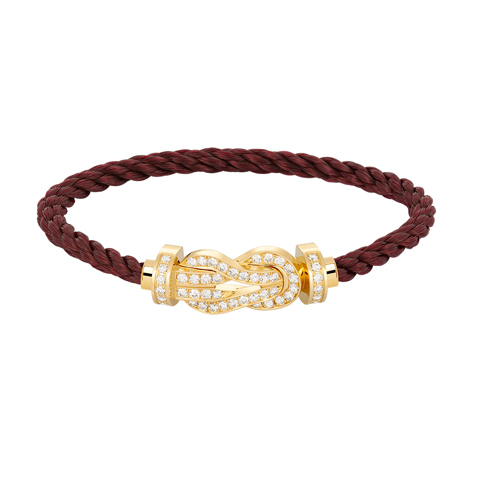 [Baslove]CHANCE GROSSES 8-FACH-ARMBAND MIT VOLLDIAMEN UND SCHNALLE GOLD