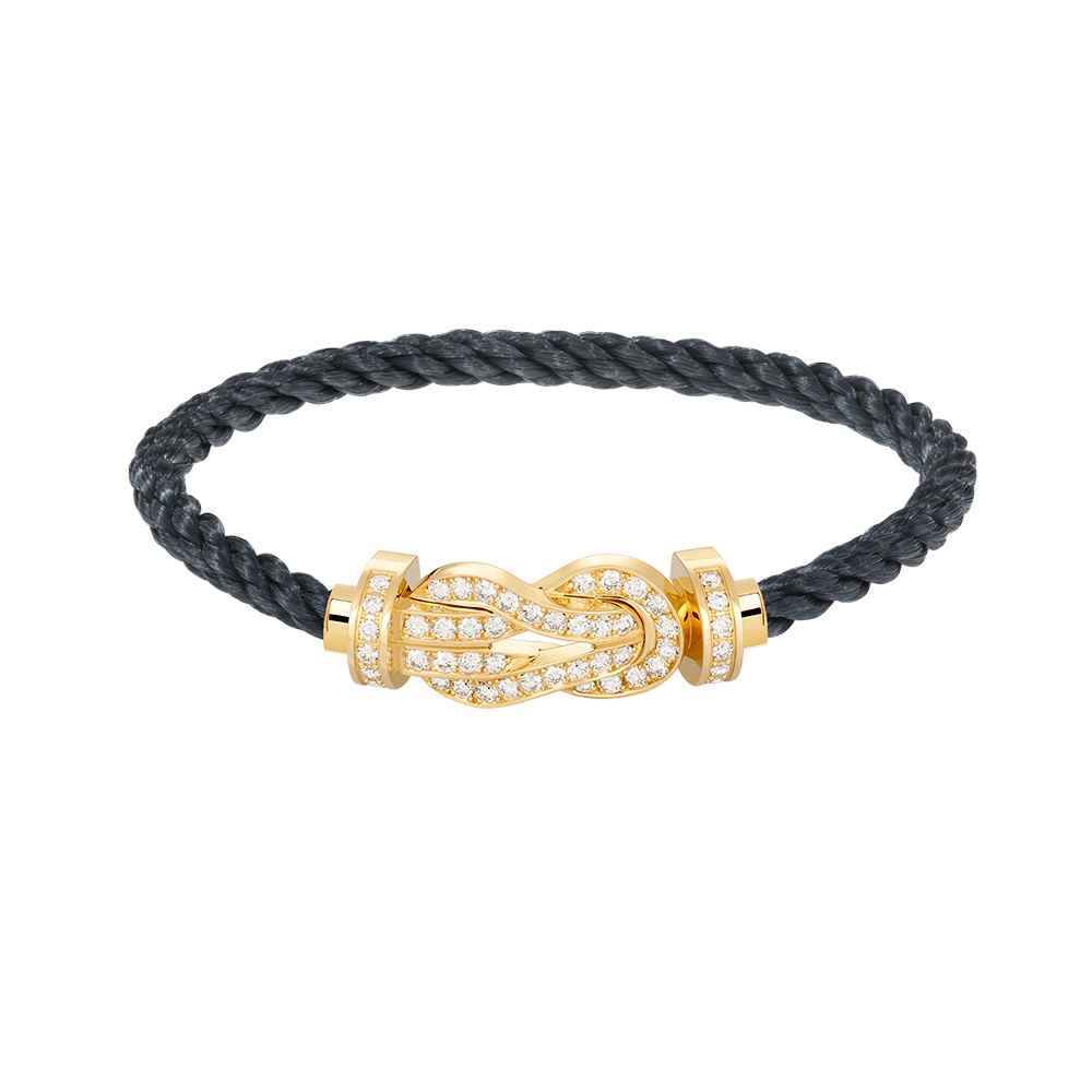 [Baslove]CHANCE GROSSES 8-FACH-ARMBAND MIT VOLLDIAMEN UND SCHNALLE GOLD
