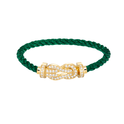 [Baslove]CHANCE GROSSES 8-FACH-ARMBAND MIT VOLLDIAMEN UND SCHNALLE GOLD