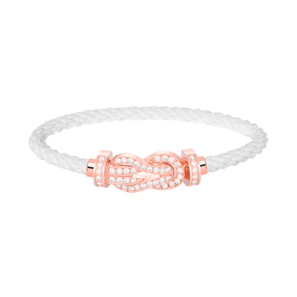 [Baslove]CHANCE GROSSES 8-FACH-ARMBAND MIT VOLLEN DIAMANTEN IN ROSÉGOLD