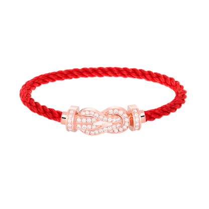 [Baslove]CHANCE GROSSES 8-FACH-ARMBAND MIT VOLLEN DIAMANTEN IN ROSÉGOLD