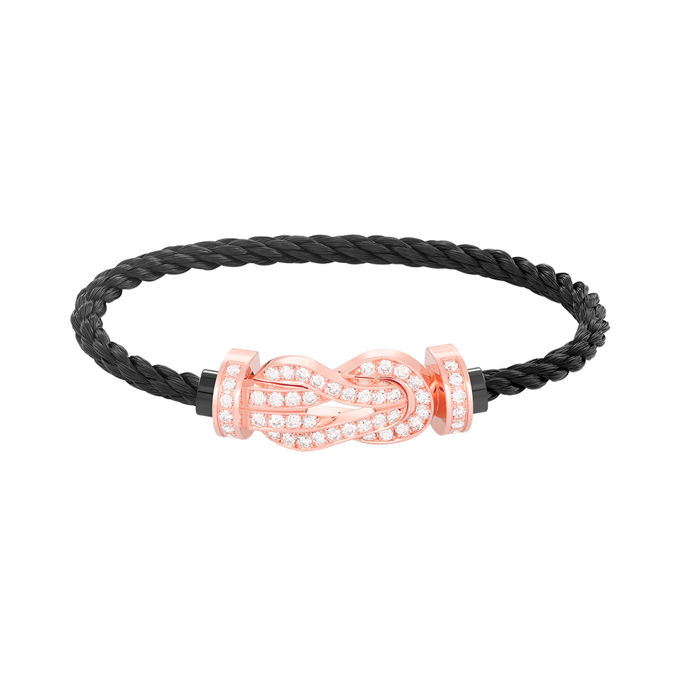 [Baslove]CHANCE GROSSES 8-FACH-ARMBAND MIT VOLLEN DIAMANTEN IN ROSÉGOLD