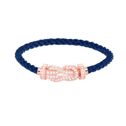[Baslove]CHANCE GROSSES 8-FACH-ARMBAND MIT VOLLEN DIAMANTEN IN ROSÉGOLD