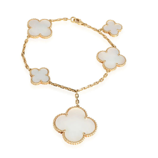 [Violet JW]MAGIC CLOVER MOP GOLD BRACELET 5 MOTIFS