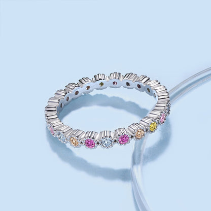 [Baslove]Einzigartiger funkelnder Alltagsring im Rundschliff