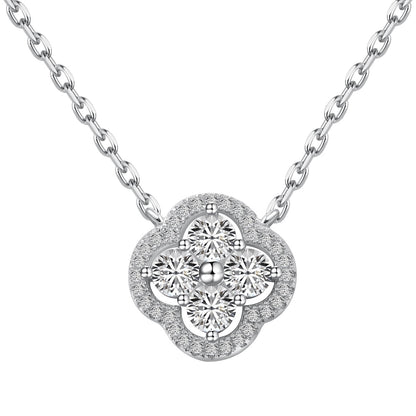 [Violet JW]Exquisite Necklace With Four-Leaf Clover Flower Design