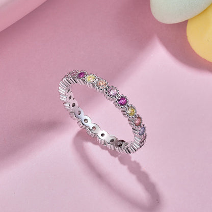 [Violet JW]Exquisite Colorful Round Cut Party Ring