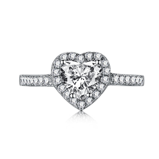 [Violet JW]Eternity Splashy Romantic Heart Shape Lover Ring