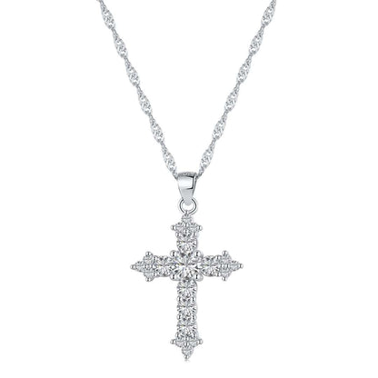 [Violet JW]Delicate Cross Shape Necklace
