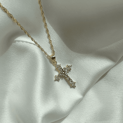 [Violet JW]Delicate Cross Shape Necklace