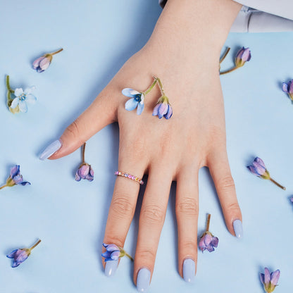 [Baslove]Schillernder, prächtiger Partyring im Rundschliff