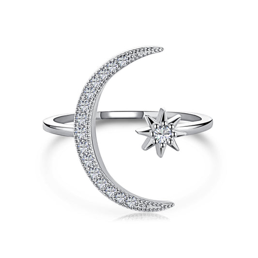 [Violet JW]Eternity Moon & Star Ring