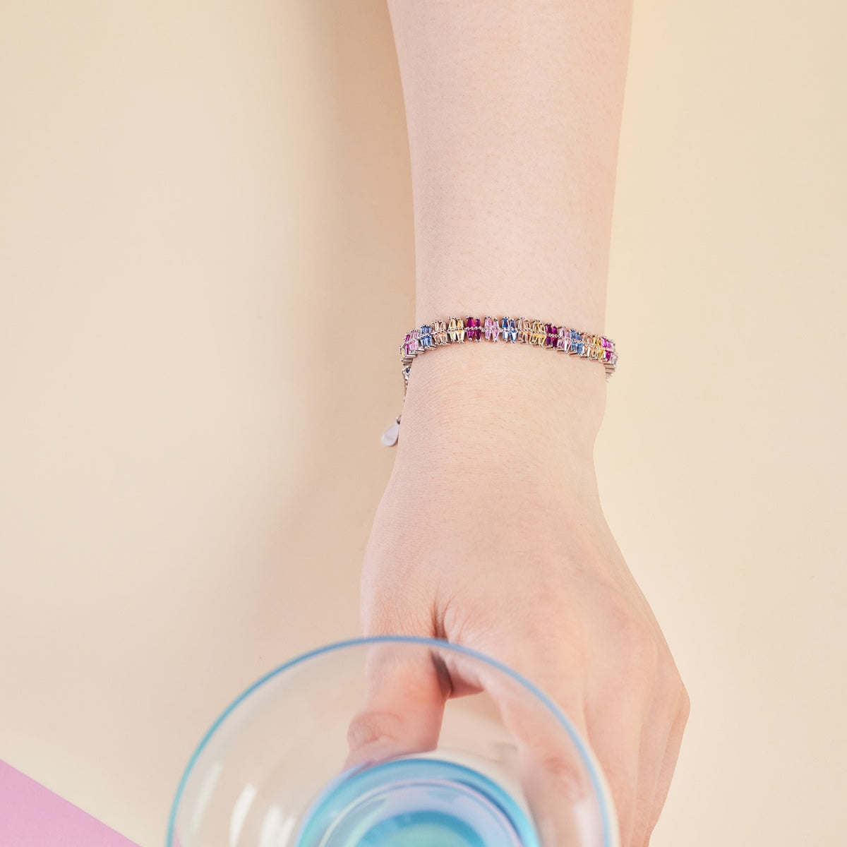 [Violet JW]Sparkling Exquisite Multi Cut Party Bracelet