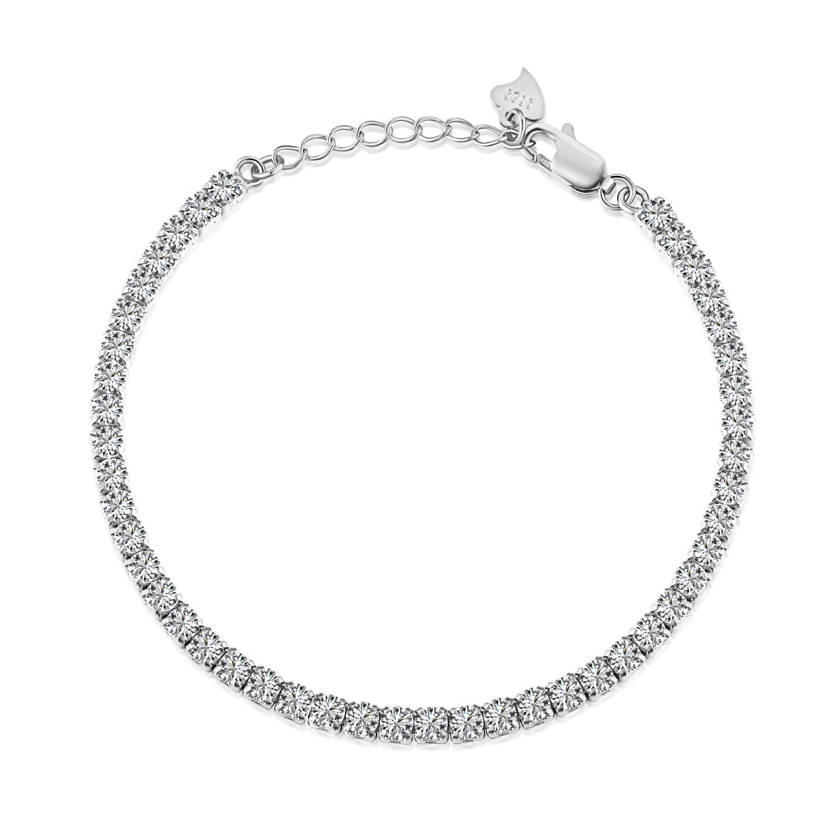 [Violet JW]Sparkling Round Cut Daily Bracelet
