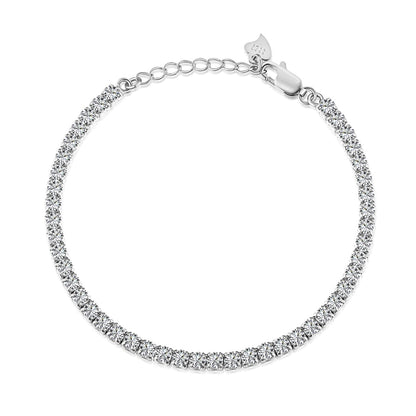 [Violet JW]Sparkling Round Cut Daily Bracelet