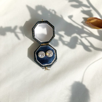 [Violet JW]Classic Princess Round Shape Earrings