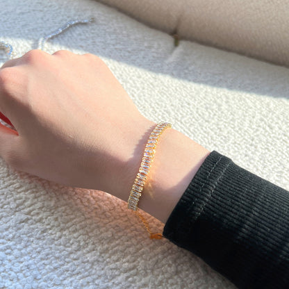 [Violet JW]Exquisite Emerald Cut Daily Bracelet