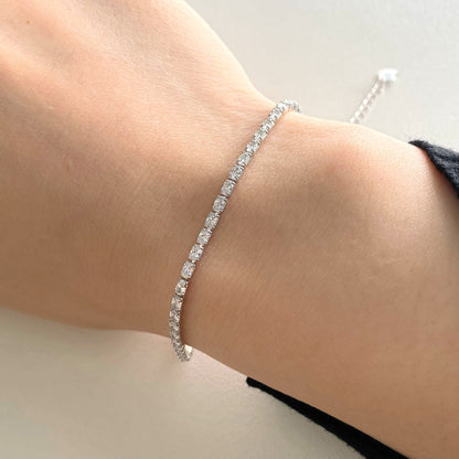 [Baslove]Elegantes Smaragdschliff-Tagesarmband