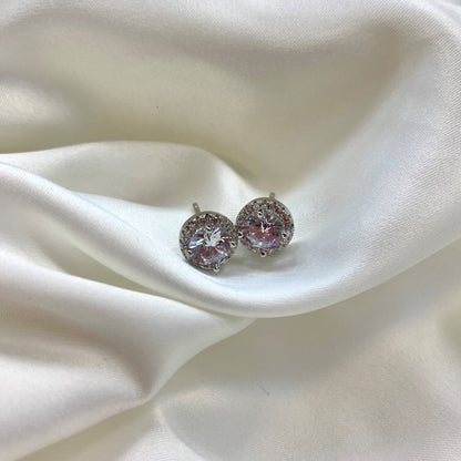 [Violet JW]Classic Princess Round Shape Earrings