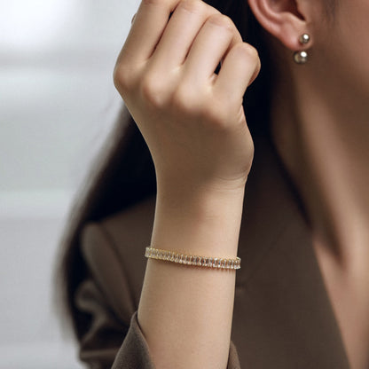 [Violet JW]Exquisite Emerald Cut Daily Bracelet