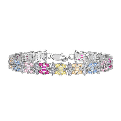 [Violet JW]Delicate Colorful Multi Cut Party Bracelet