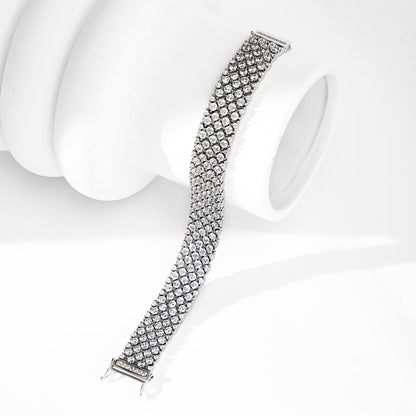 [Baslove]Verziertes, elegantes Party-Armband mit rundem Schliff