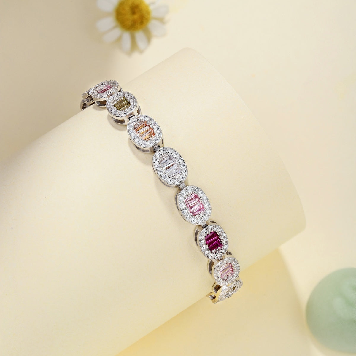 [Violet JW]Exquisite Ornate Emerald Cut Daily Bracelet