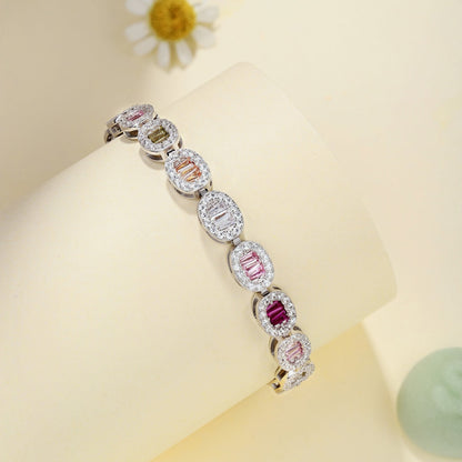 [Violet JW]Exquisite Ornate Emerald Cut Daily Bracelet