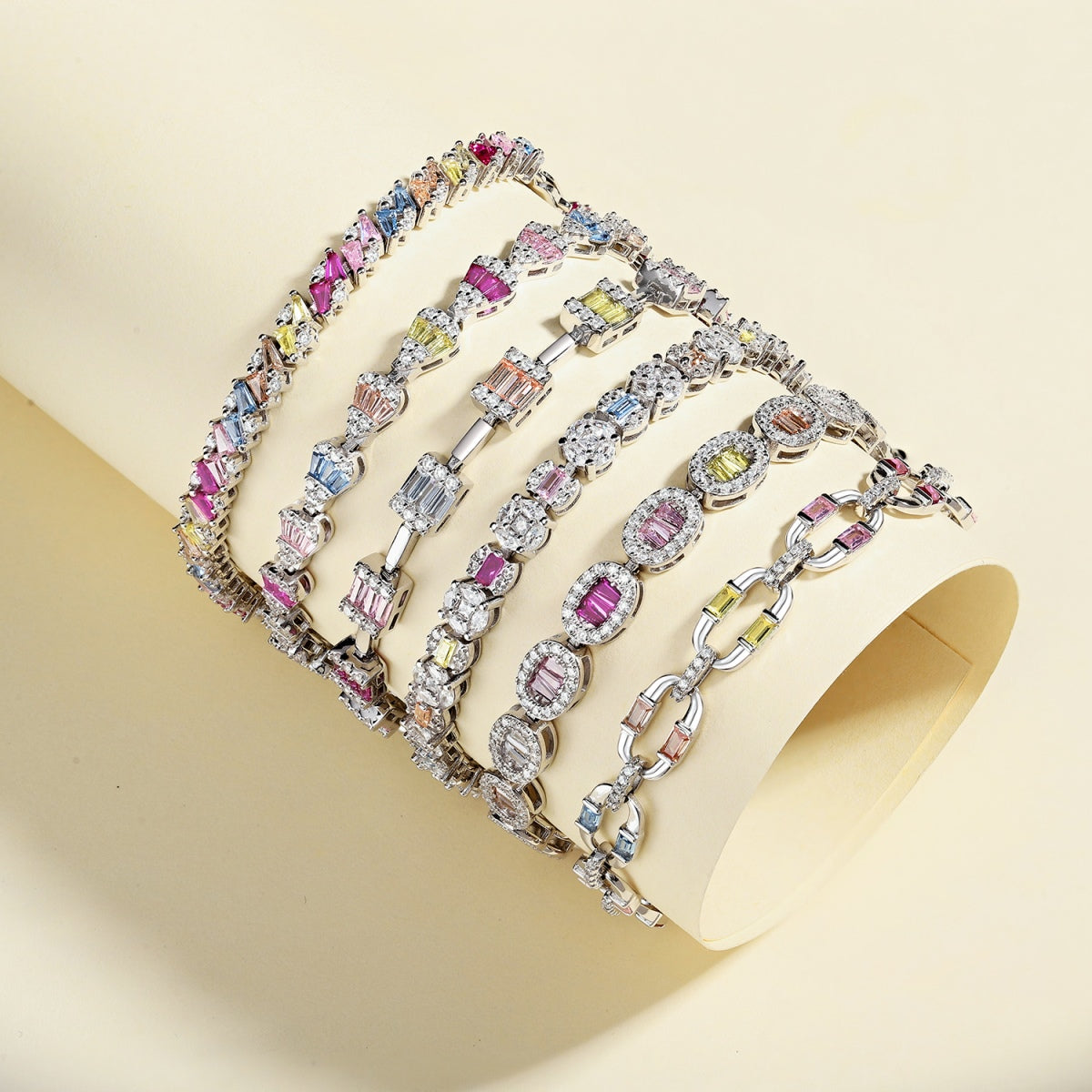 [Violet JW]Exquisite Ornate Emerald Cut Daily Bracelet