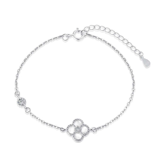 [Violet JW]Delicate Four Leaf Clover Bracelet