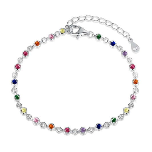 [Violet JW]Colorful Bead Array Bracelet