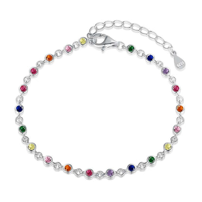 [Violet JW]Colorful Bead Array Bracelet