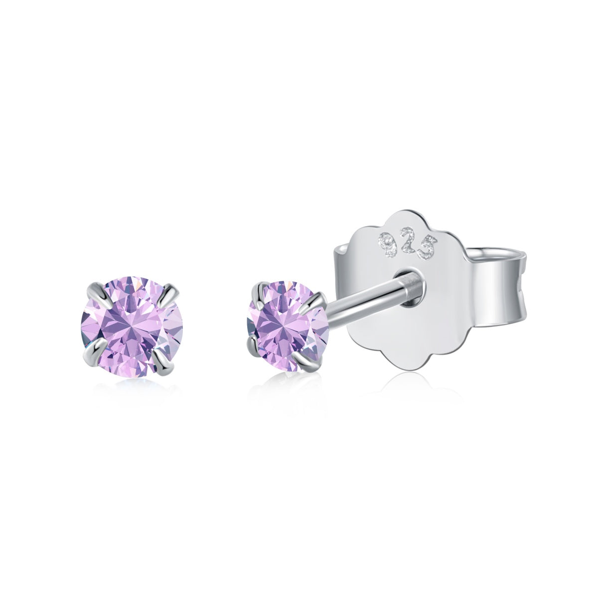 [Violet JW]Delicate Solitaire Earrings