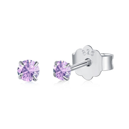 [Violet JW]Delicate Solitaire Earrings