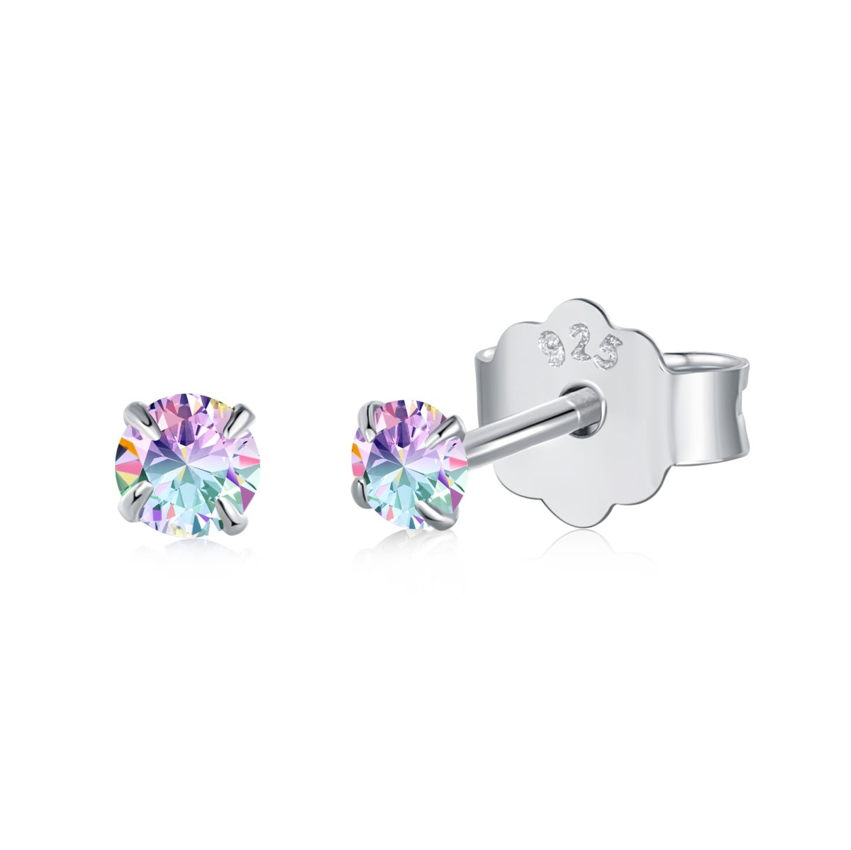 [Violet JW]Delicate Solitaire Earrings