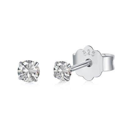 [Violet JW]Delicate Solitaire Earrings