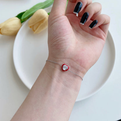 [Baslove] Funkelndes romantisches Armband in Herzform für Liebhaber