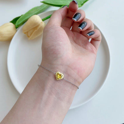 [Baslove] Funkelndes romantisches Armband in Herzform für Liebhaber