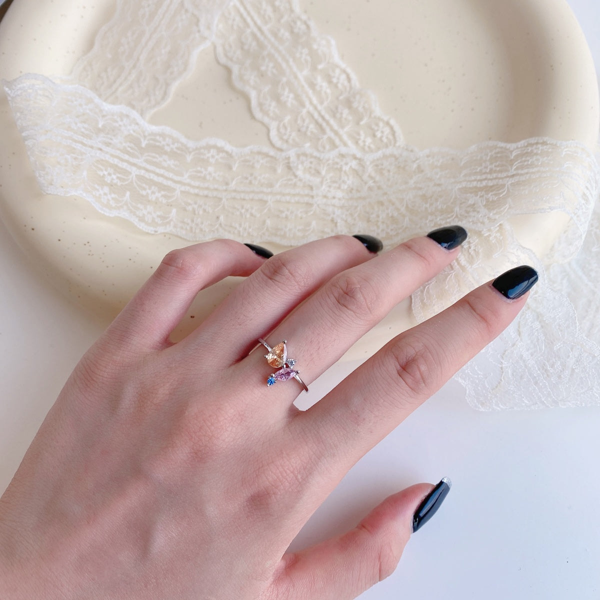 [Baslove] Strahlender bunter Multi-Cut-Tagesring