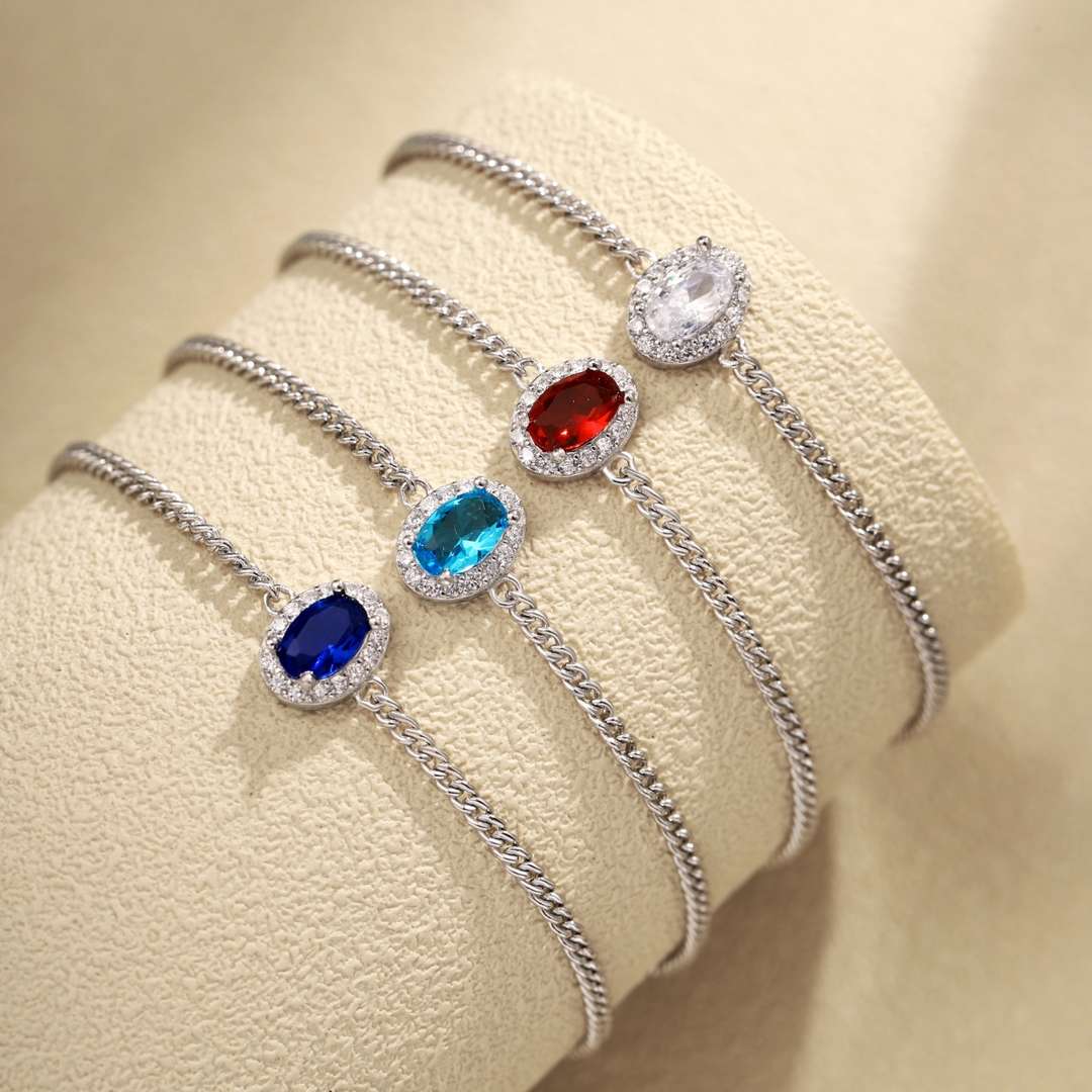 [Violet JW]Exquisite Oval Shape Bracelet