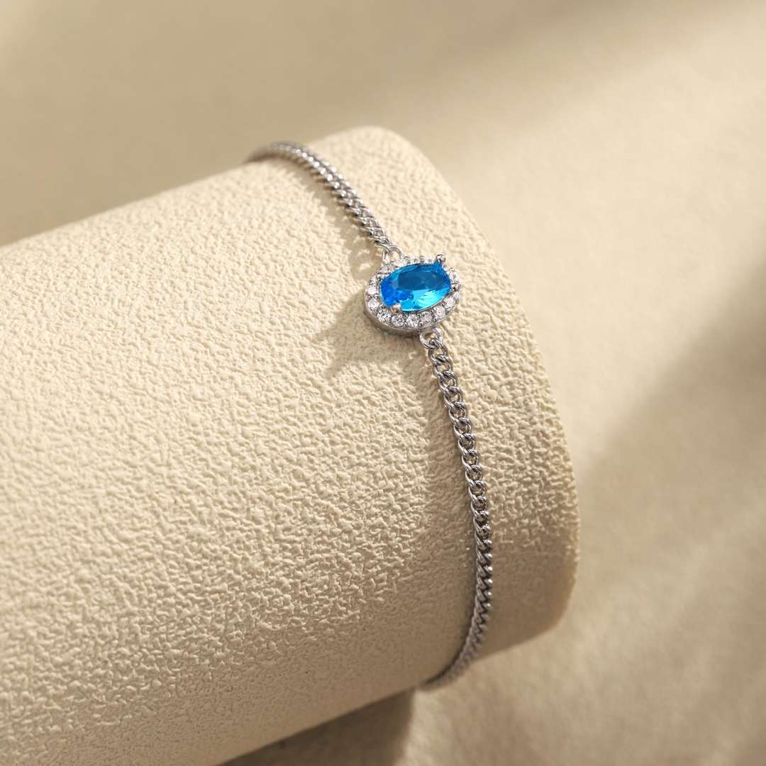 [Violet JW]Exquisite Oval Shape Bracelet
