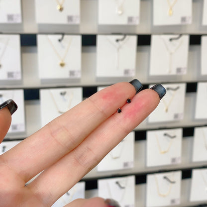 [Violet JW]Delicate Solitaire Earrings