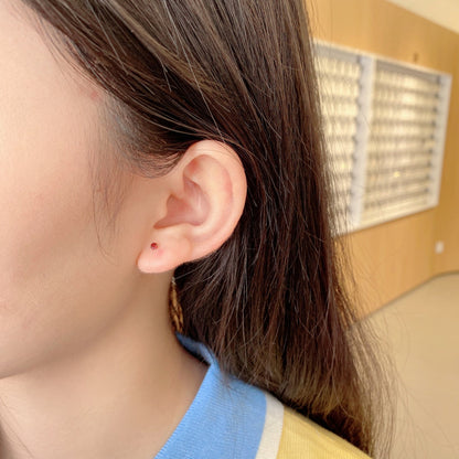 [Violet JW]Delicate Solitaire Earrings