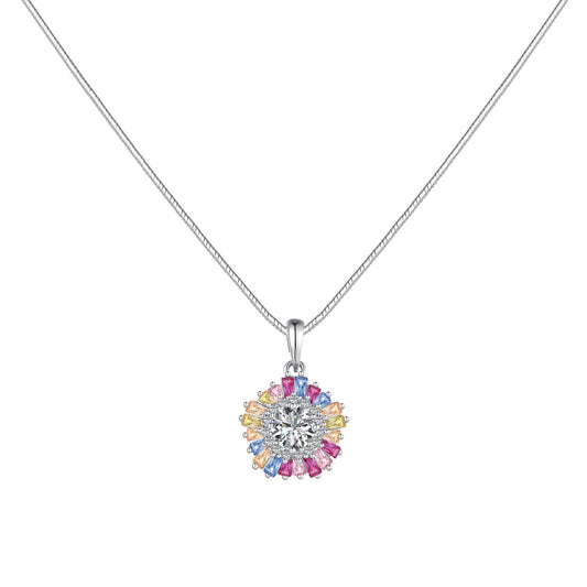 [Violet JW]Charming Flower Colorful Necklace