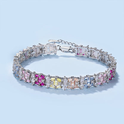 [Violet JW]Delicate Colorful Multi Cut Party Bracelet
